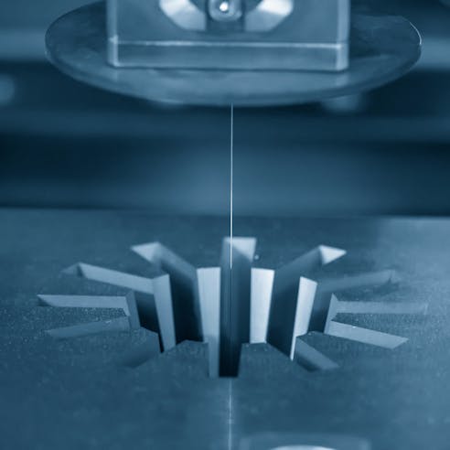 EDM machining. Image Credit: Shutterstock.com/Pixel B