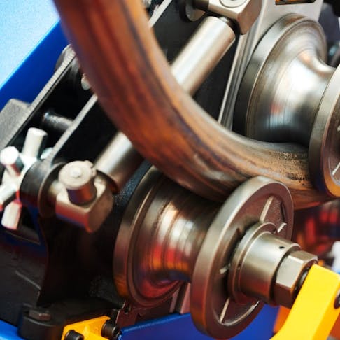 Tube bending equipment. Image Credit: Shutterstock.com/Dmitry Kalinovsky
