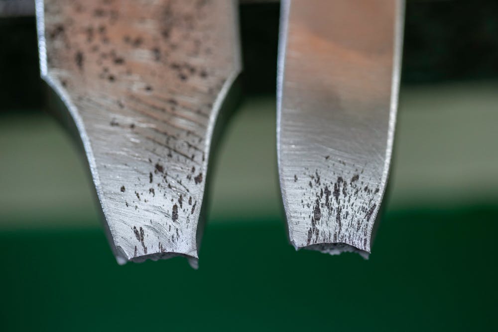 tensile specimens after testing