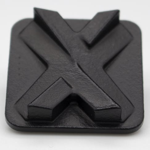 Vapor smoothed HP MJF nylon 12 3D print which has been dyed black