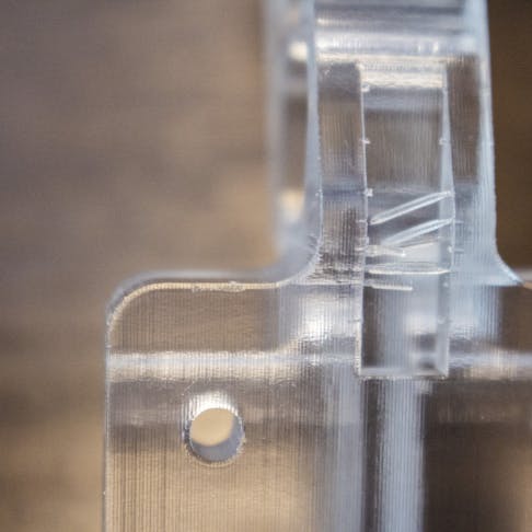 SLA part with supports removed