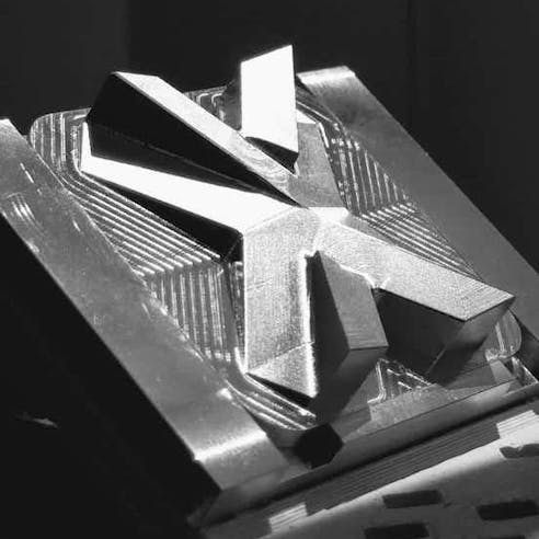 Metal CNC machined X tile
