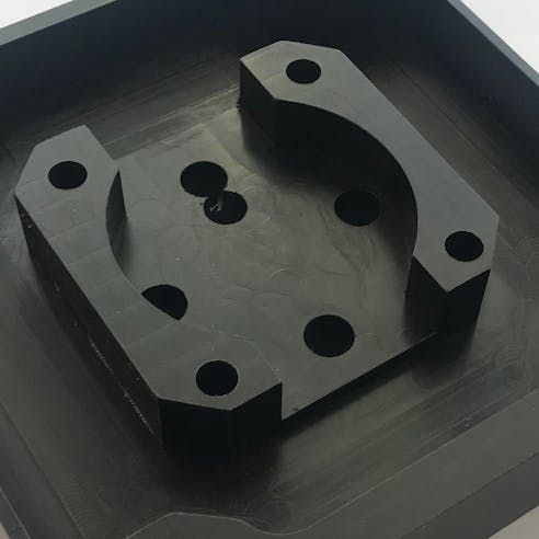 CNC Delrin Black Part