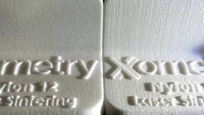 Comparing a vapor smoothed and standard finish SLS nylon 12 part