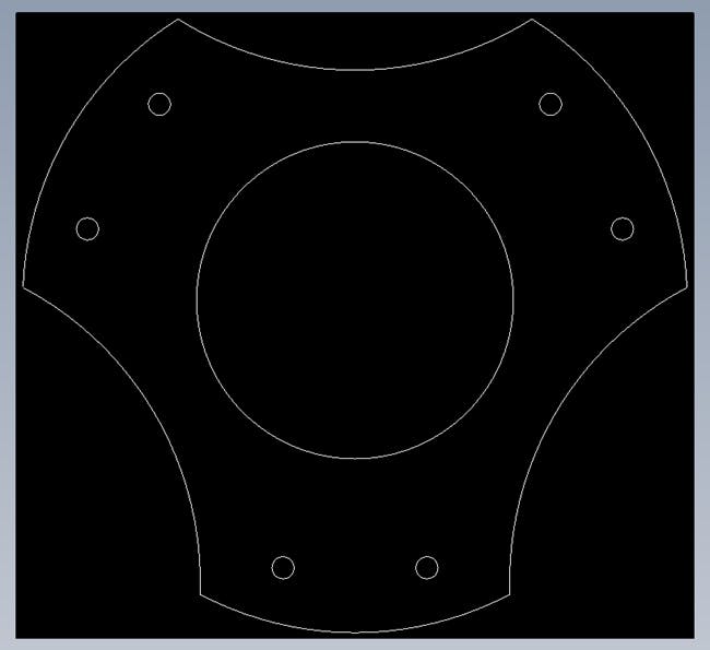 Image of exported DXF file from Onshape