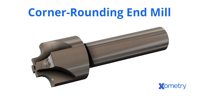 A corner-rounding end mill.