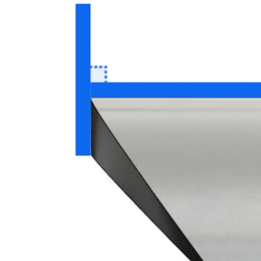 Normal to surface tube cut