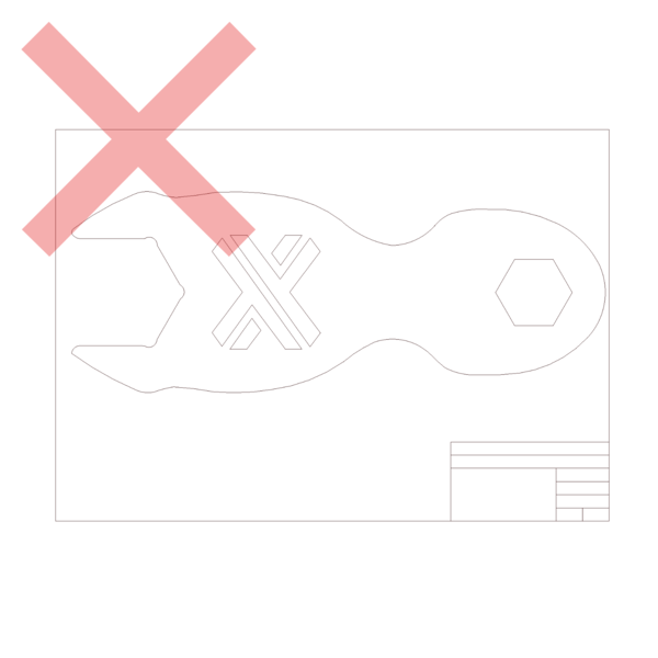 Drawing with sheet format